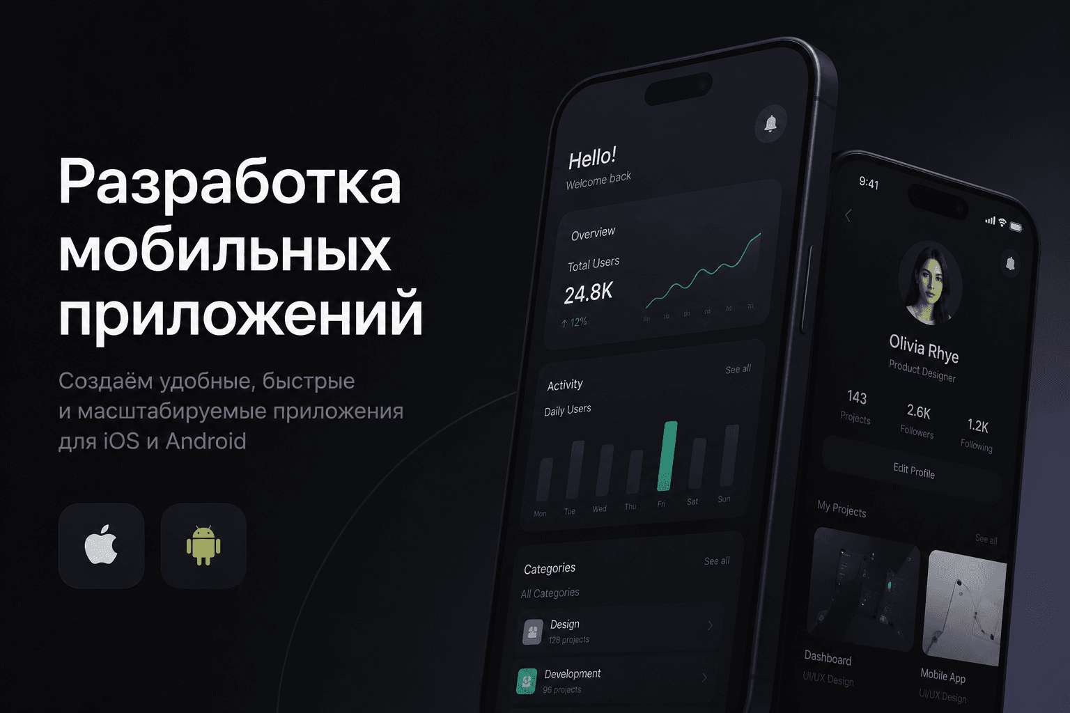 Коллаж мобильного продукта